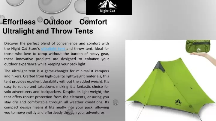 effortless outdoor comfort ultralight and throw