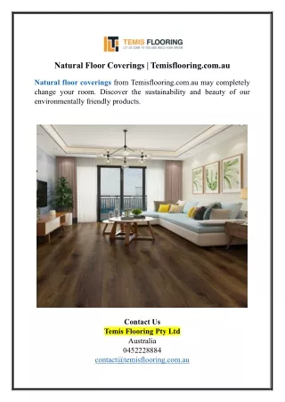 Natural Floor Coverings | Temisflooring.com.au