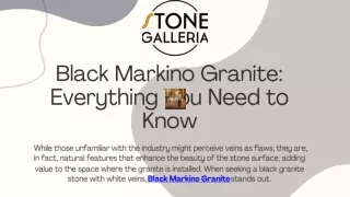 Black Markino Granite: Everything You Need to Know