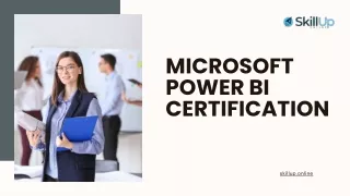 Microsoft Power BI Certification - SkillUp Online