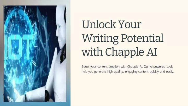 unlock your writing potential with chapple ai