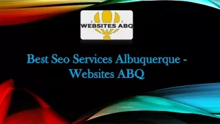 Best Seo Services Albuquerque - Websites ABQ