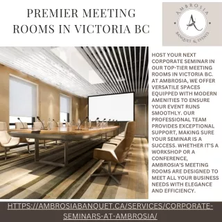 Premier Meeting Rooms in Victoria BC