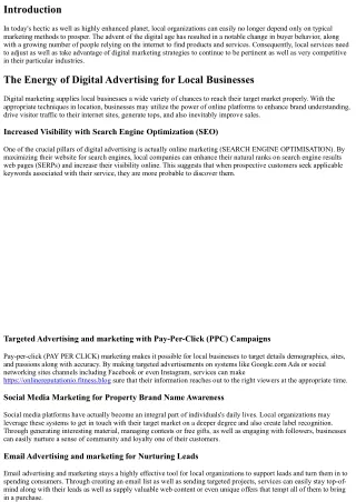 The Future of Local Business Depends On Digital Marketing