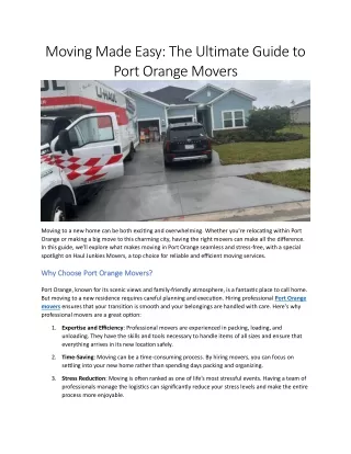 moving made easy the ultimate guide to port