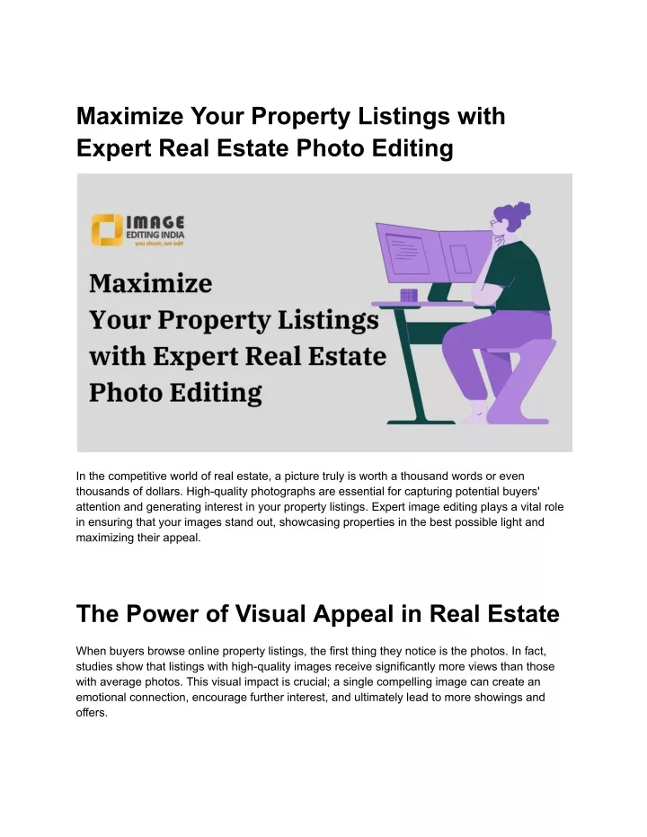 maximize your property listings with expert real