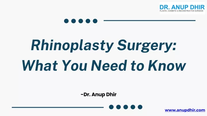 rhinoplasty surgery what you need to know