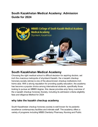 South Kazakhstan Medical Academy