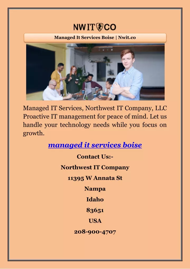 managed it services boise nwit co