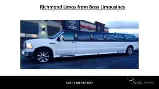 Richmond Limos from Boss Limousines