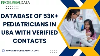 database of 53k pediatricians in usa with
