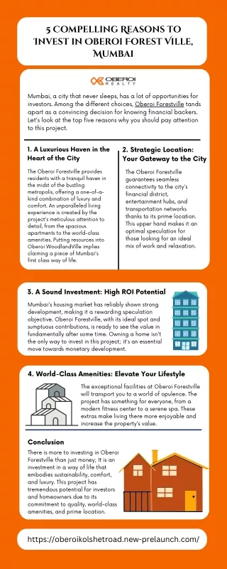 5 Compelling Reasons to Invest in Oberoi Forest Ville, Mumbai
