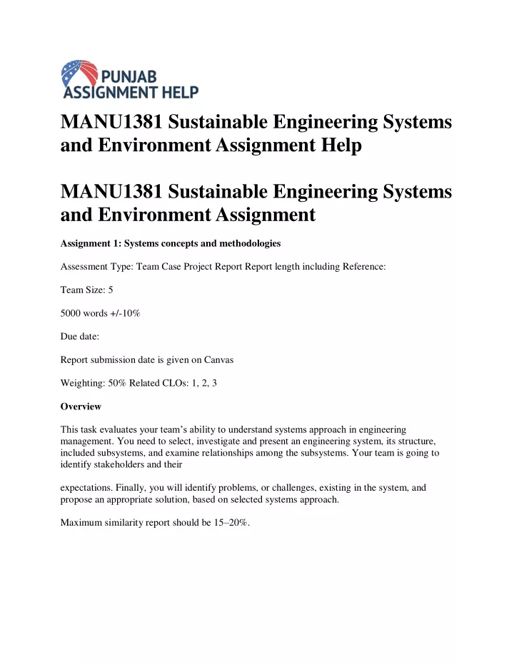 manu1381 sustainable engineering systems