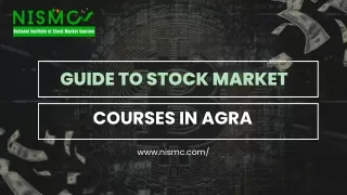 Guide to Stock Market Courses in Agra