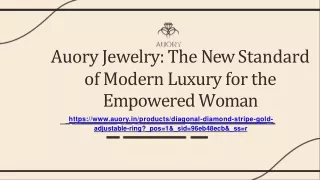 auory jewelry the new standard of modern luxury for the empowered woman