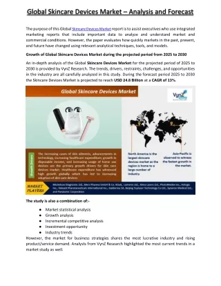 Skincare Devices Market - VynzResearch
