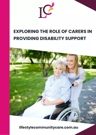 Exploring The Role Of Carers In Providing Disability Support
