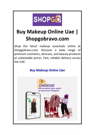 Buy Makeup Online Uae  Shopgobravo.com