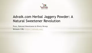 Herbal Jaggery Powder | Natural Sweetener at advaik.com