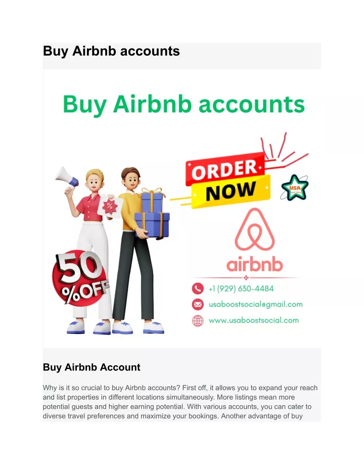 buy airbnb accounts