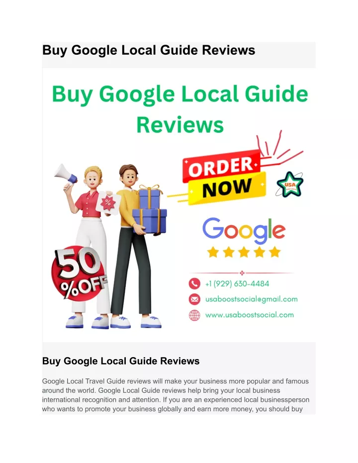 buy google local guide reviews