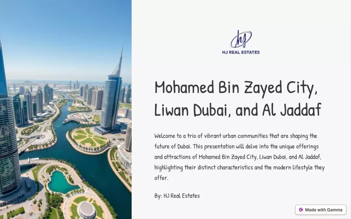 mohamed bin zayed city liwan dubai and al jaddaf