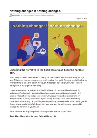 Breaking Free: The Power of Changing the Narrative