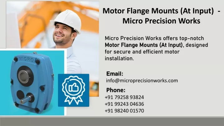 motor flange mounts at input micro precision works