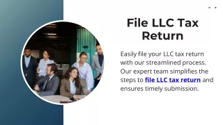 file llc tax return
