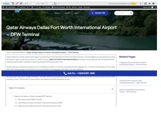 Qatar Airways Dallas Fort Worth International Airport – DFW Terminal