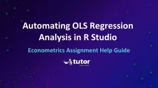 Automating OLS Regression Analysis in R Studio