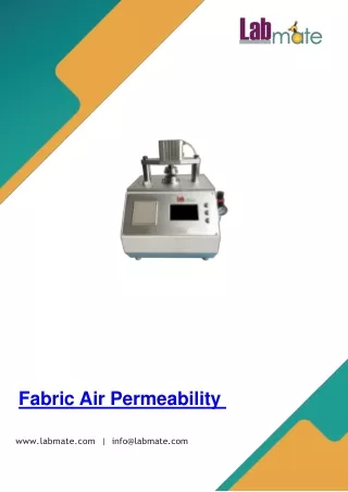 fabric air permeability