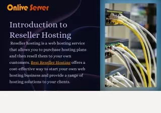 Best Reseller Hosting for Entrepreneurs | High Performance & Easy Management