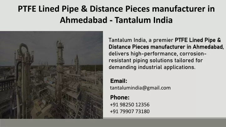 ptfe lined pipe distance pieces manufacturer