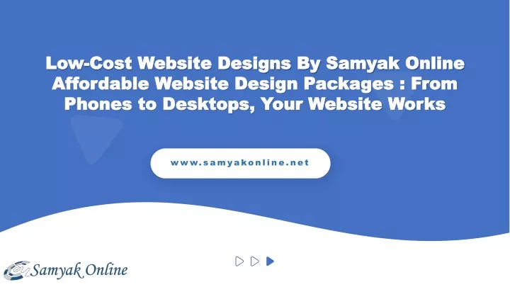 low cost website designs by samyak online