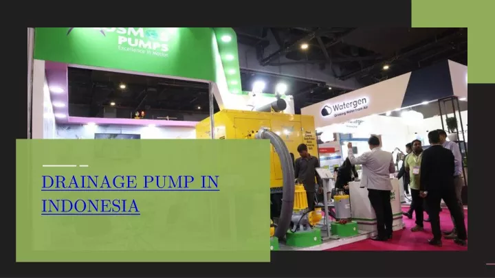 drainage pump in indonesia