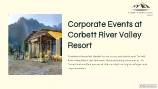 Corporate-Events-at-Corbett-River-Valley-Resort ppt