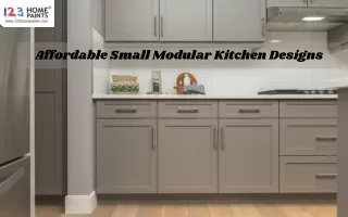 123 Home Paints: Affordable Small Modular Kitchen Designs