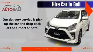 Hire Car in Bali