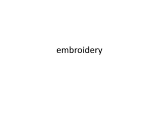 embroidery