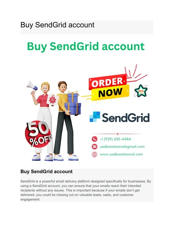 Buy SendGrid account