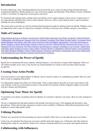Get Noticed on Spotify: The Ultimate Playlist Promotion Guide