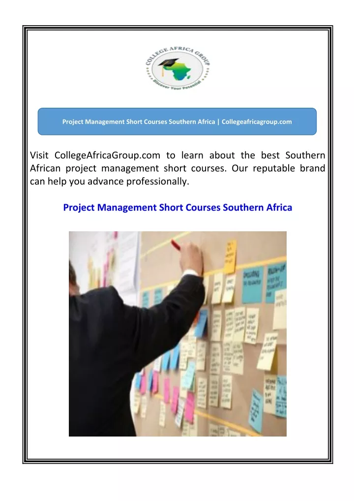 PPT - Project Management Short Courses Southern Africa ...