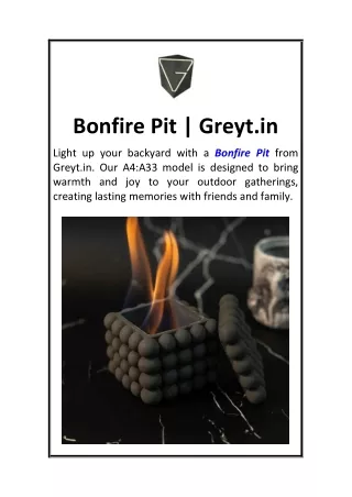 bonfire pit greyt in