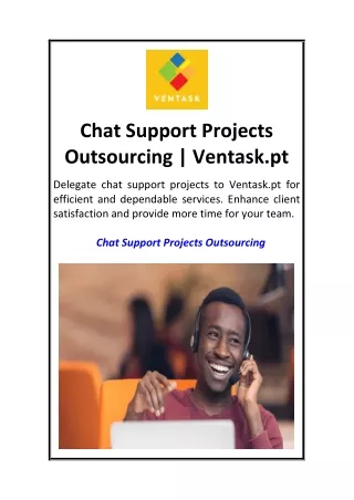 Chat Support Projects Outsourcing  Ventask.pt