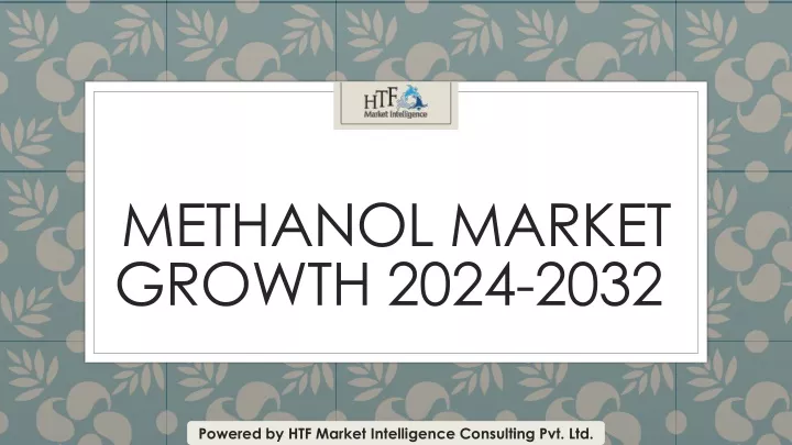 methanol market growth 2024 2032