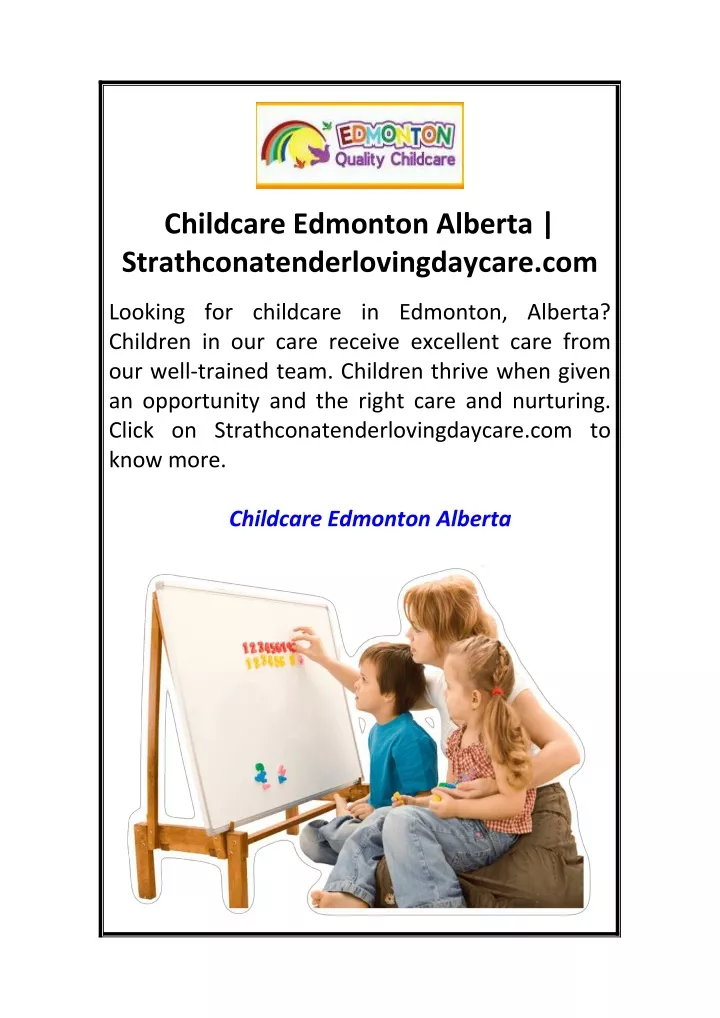 childcare edmonton alberta