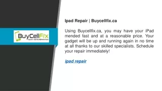 Ipad Repair  Buycellfix.ca