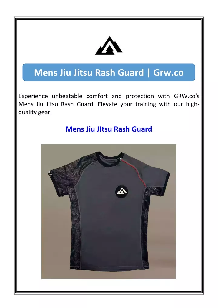 mens jiu jitsu rash guard grw co