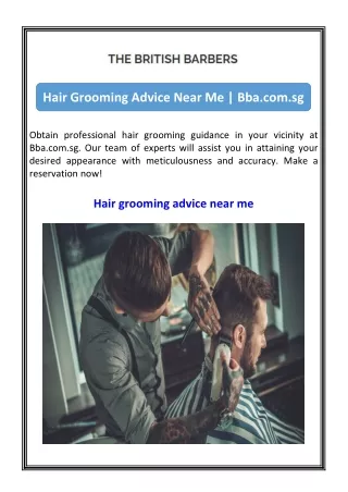 Hair Grooming Advice Near Me  Bba.com.sg